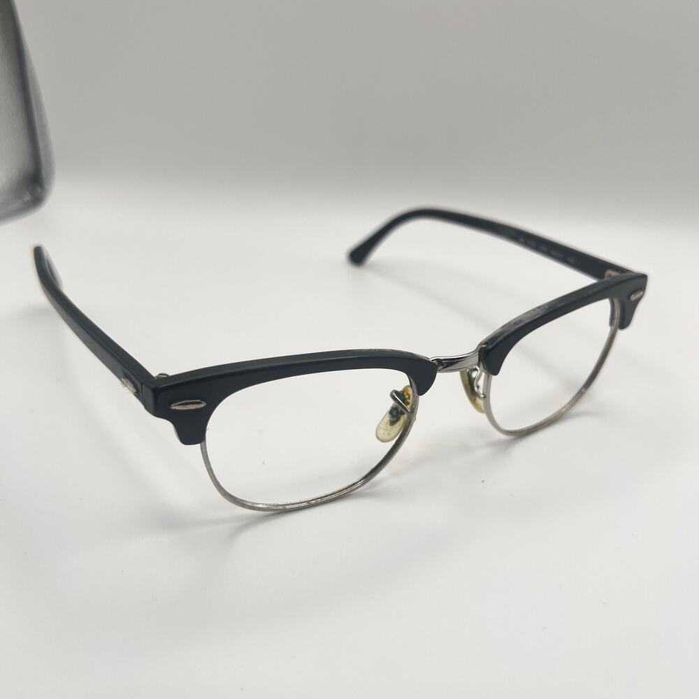 Ray-Ban RB5154 2000 Clubmaster Eyeglasses Black PARTS ONLY 49-21-140